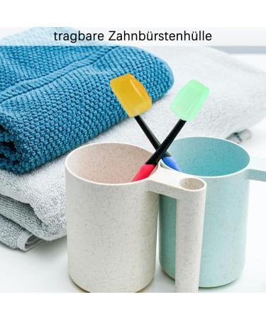 Xiwupo Toothbrush Protective Cap - 15 Piece Set (5 Colors) | Travel Camping & Home Toothbrush Covers for Hygiene & Protection - Buy Online on GoSupps.com