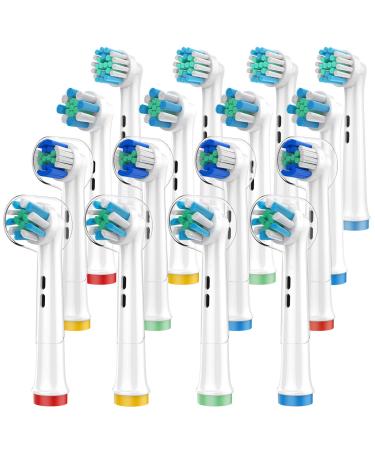 Replacement Toothbrush Heads Compatible with Oral B Braun 16 Pack Professional Electric Toothbrush Heads Brush Heads Refill for Oral-B 7000/Pro 1000/9600/ 500/3000/8000