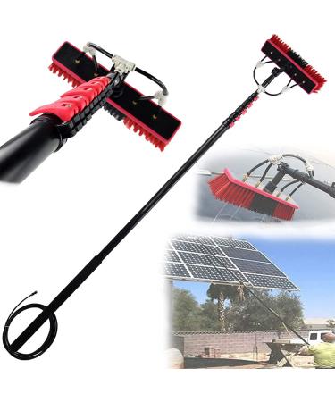 Telescopic Rod Cleaning Brush Photovoltaic Panel Cleaning Brush Washing Set Equipment Extension Pole Cleaning for Trucks Windows 5.4M