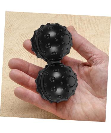 Beavorty Massage Roller & Yoga Balls - Double Lacrosse Balls for Body Massage - Black Rattan Holder - Buy Online on GoSupps.com