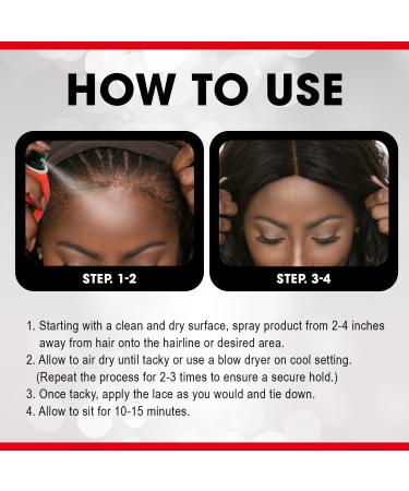 EBIN NEW YORK Wonder Lace Bond Adhesive Spray Active 3pack - Extreme Firm Hold 2.7oz/ 80ml | Active Use Fast Drying No Residue No Build-up Powerful Hold All-Day Hold Daily Wig Application 2.7oz / 80ml Active - Buy Online on GoSupps.com