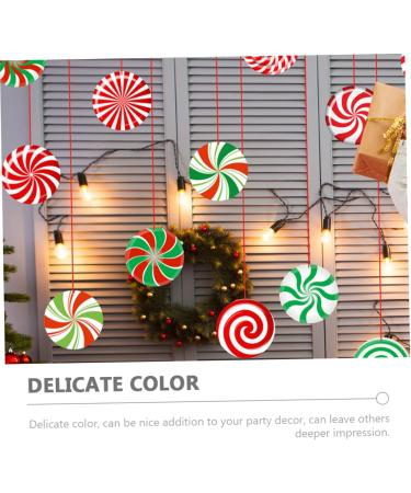 PRETYZOOM 24 Sheets Christmas Candy Decorations Ribbons Xmas Candies Xmas Ornaments Window Decorative Stickers - Buy Online on GoSupps.com