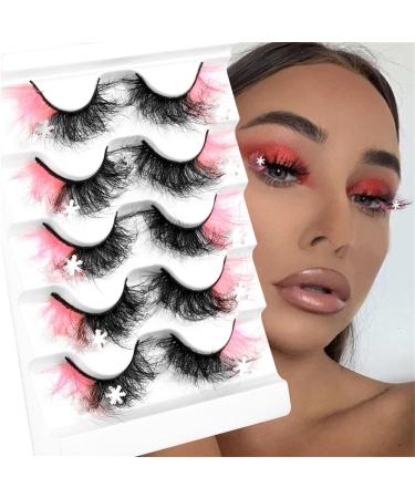 Eyelashes 25 Mm Bulk Snowflake False Eyelashes 8D Curly Natural Thick Color High Imitation Mink Eyelashes Lashes Short A One Size - Buy Online on GoSupps.com