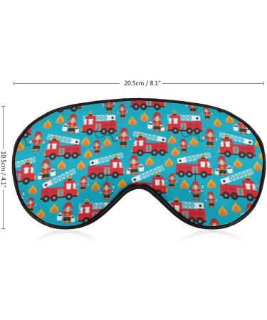 Fire Truck Car Sleep Mask - First Responder Heroes Eye Cover for Sleeping, Adjustable Strap, Blocks Light - Ideal for Night Travel, Nap - Men, Women - Buy Online on GoSupps.com