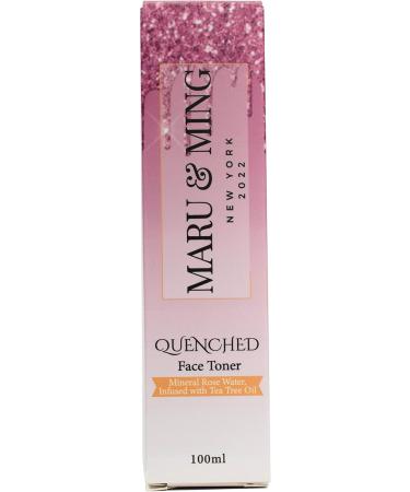 QUENCHED Mineral Rose Water & Tea Tree Oil Face Toner 1 oz - Hydrating & Refreshing - International Shipping Available - Buy Online on GoSupps.com