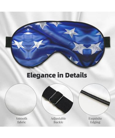 SSIMOO Blue Honduras Flag Sleep Mask | Adjustable & Breathable Eye Mask for Comfortable Sleep | Fashionable Travel Accessory - Buy Online on GoSupps.com