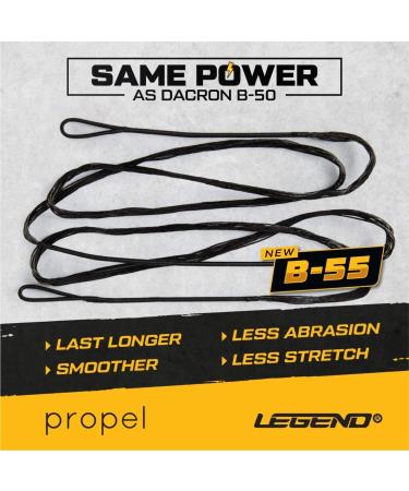 Legend Recurve Bow String - Dacron Replacement | Archery Equipment for Traditional Bow | AMO 48-66in | 12-14-16 Strands | 10-40 lbs Draw Weight - Buy Online on GoSupps.com