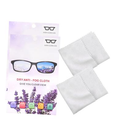 2pcs Glasses Lens Wipes Glasses Cleaning Cloths Glasses Wipes Lens Cleaning Wipes Phone Cleaning Wipes Eye Glasses Lens Cleaner Lens Cloth Screen White Dishcloth Cloth