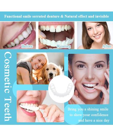 FCcassiel Snap on Veneers - Temporary Teeth Cover for Men and Women - Fix Imperfect Teeth, No Pain or Drilling - Pack of 2 - Buy Online on GoSupps.com