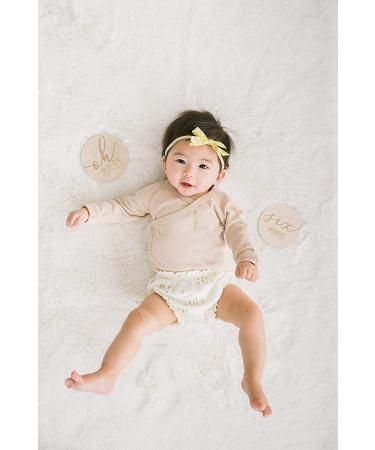 Gender-Neutral Baby Welcome Sign & Milestone Discs for Photos - Pearhead Birth Stats Board & Hello Baby Arrival Photo Prop Set - Buy Online on GoSupps.com