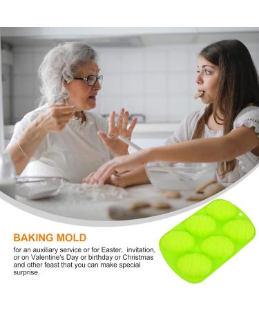 GRIRIW Cake Molds Silicone 1pc Easter Egg Cake Mold Soap Silicone Molds Silcone Molds Biscuits Mold 3D Top Hat Household 26.5X16.5CM Green - Buy Online on GoSupps.com