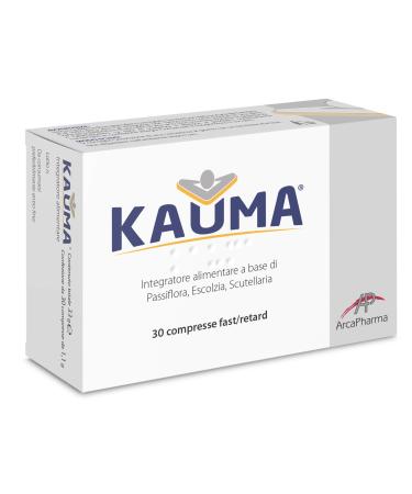 ArcaPharma KAUMA the natural alternative to synthetic benzodiazepines twolayer tablet with soothing and relaxing physiological effect