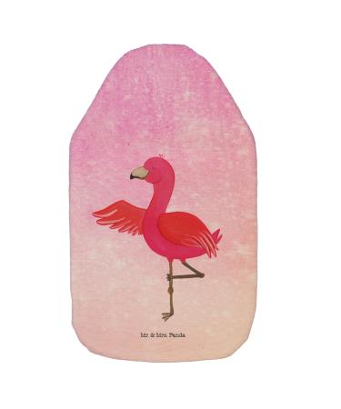 Mr. & Mrs. Panda Heat bottle Flamingo Yoga - gift mindfulness grain pillow heat bottle cover heat cushion upset yoga exercise yogapose violet