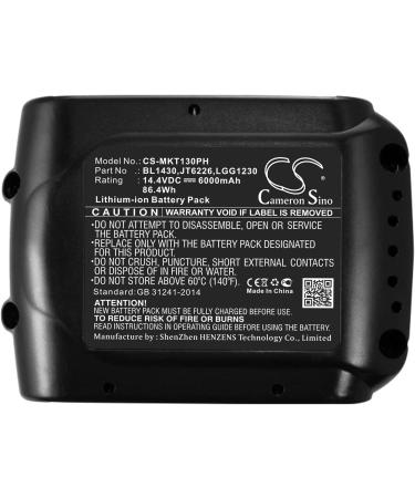 6000mAh Replacement Battery for Makita 197422-4 BL1415 BL1430 BL1815 BL1820 - Compatible with ML184 Flashlight & More | International Shipping - Buy Online on GoSupps.com