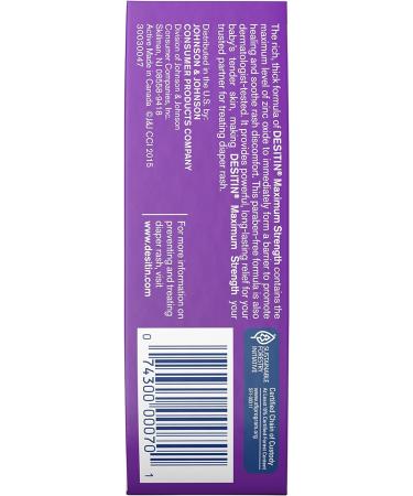 Desitin Maximum Strength Baby Diaper Rash Cream 2 oz (Pack of 6) | 40% Zinc Oxide Treatment & Prevention | Hypoallergenic, Phthalate & Paraben-Free - Buy Online on GoSupps.com