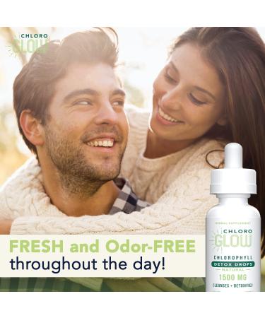 Chloroglow 1500mg Liquid Chlorophyll Oxygen Drops - Energy & Immune Support, Natural Detox, Altitude Sickness Prevention, 30ml - Buy Online on GoSupps.com