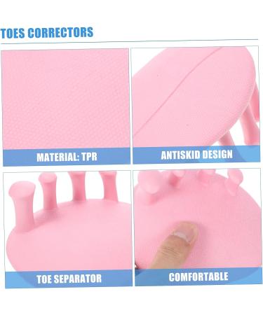 Silicone Gel Toe Spreader & Hammer Toe Splint - Miss Fashionable Pink | 1 Pair Toe Separator & Protector for Foot Corrector - 11X10X6CM - Buy Online on GoSupps.com