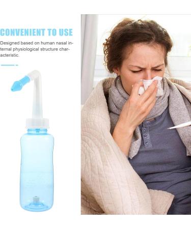Nasal Wash Bottle - 300ml Neti Pot for Sinus Rinse & Irrigation | Nose Flush Squeeze Bottle (Random Color) - Shop Now for International Shipping - Buy Online on GoSupps.com