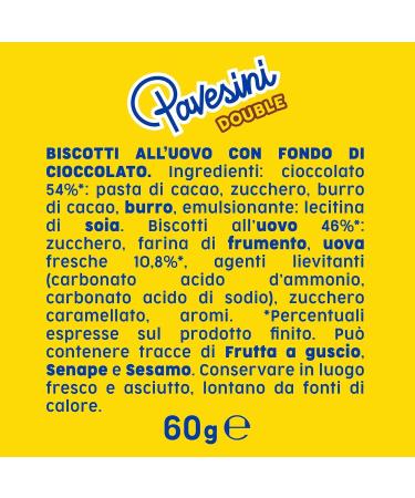  Italian Gourmet E.R. Pavesi Pavesini Croccante Classico Snacks Chocolate Coffee Double Crunchy Dark Chocolate Snack Light Snack 4 Pieces + Italian Gourmet Pulp 400 g - Buy Online on GoSupps.com