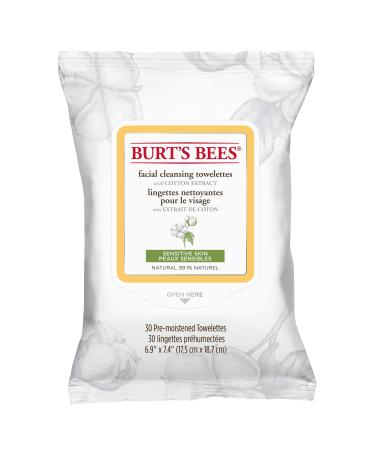 Burt'S Bees Facial Cleansing Towelettes 30 Wipes ( Pack of 1) Sensitive