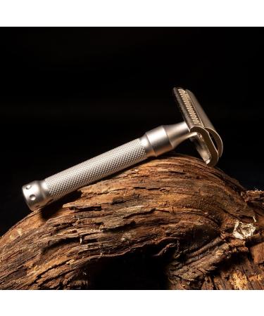 Goodfellas Smile Safety Razor Legione Slant - Premium Silver/Black Shaving Experience - Buy Online on GoSupps.com