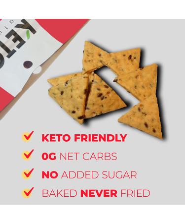 Keto Naturals Cheddar Cheese Zero Carb Crackers (3 Packs) - Gluten Free, Healthy Snack for Adults and Kids - Keto Friendly and Delicious - Buy Online on GoSupps.com
