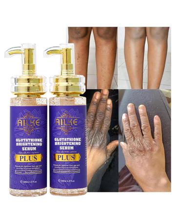 AILKE Glutathione Plus Super Brightening Serum Clean Skin And Stains Moisturizing Hydration Skin Glowing Serum For Face Body 4.2 fl oz (Pack of 1) - Buy Online on GoSupps.com