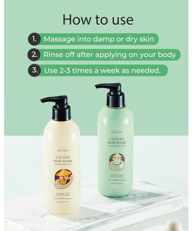 BEYOND Lacvert Body Scrub Peeling Gel - Korean Exfoliating Body Wash with Green Tea for Smooth Skin | 10.1fl oz | Home Spa & Daily Skin Care - Buy Online on GoSupps.com