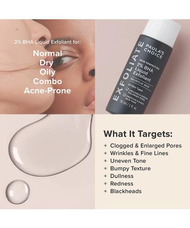 Paula's Choice 2% BHA Exfoliant - Travel Size Salicylic Acid Serum for Blackheads, Pores & Wrinkles - Buy Online on GoSupps.com