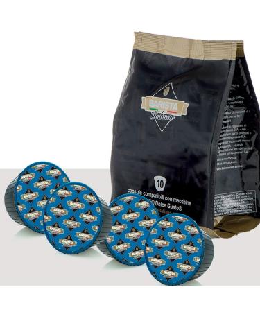 Barista Italiano 80 Dolce Gusto Compatible Pods (DECAFFEINATO 80 Capsules 80 Servings)