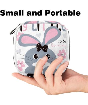Buy Cute Rabbit Portable Napkin-Storage Bag for Women & Girls | Ideal Menstrual Cup & Breastfeeding Organizer - Buy Online on GoSupps.com