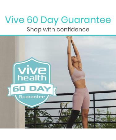 Vive Full Leg Compression Sleeves | Knee Calf & Thigh Support for Men & Women - Ideal for Basketball Football & Running - Medium Size for Shin Splints Relief - Buy Online on GoSupps.com
