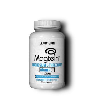 Ekkovision Magtein Magnesium L-Threonate Memory & Cognitive Function Support Magnesium Supplement with Essential Minerals for Men & Women 2000 MG Per Serving 120 Easy-to-Swallow Capsules 120 Count (Pack of 1)