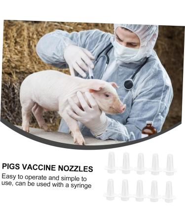 Milisten 20 Pcs Plastic Animals Livestock Sprayer Plastic Injection Heads 4x2.5cmx2pcs Whitex2pcs - Buy Online on GoSupps.com