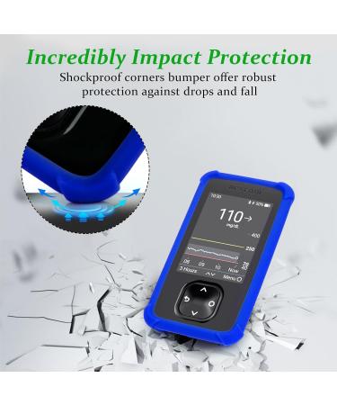 Buy Dexcom G7 Silicone Shockproof Case with Airtag | YouShares 01 Blue Protective Cover for Dexcom G7 Receiver - Buy Online on GoSupps.com