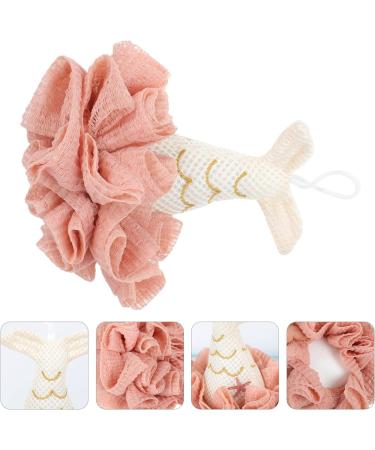 FOMIYES Bath Ball - Soft Pink Loofah Sponge for Shower & Bathing | Body Scrub Pouf | International Shipping Available - Buy Online on GoSupps.com