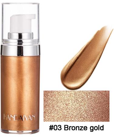 Body Luminizer - Smooth Moisturizing Body Glow Highlighter Liquid Shimmer Luminizer 0.7 oz Body Luminizer Collocation Highlighter Powder for Lasting Makeup Sritob 3# - Buy Online on GoSupps.com