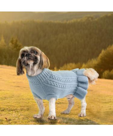 Alagirls Dog Sweater Dress - Warm Turtleneck Pet Outfits for Dogs & Cats in Cold Weather | Autumn Winter Collection - Buy Online on GoSupps.com