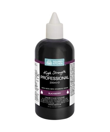 Squires Kitchen Blackberry Black Professional Edible Food Colouring Liquid 200ml