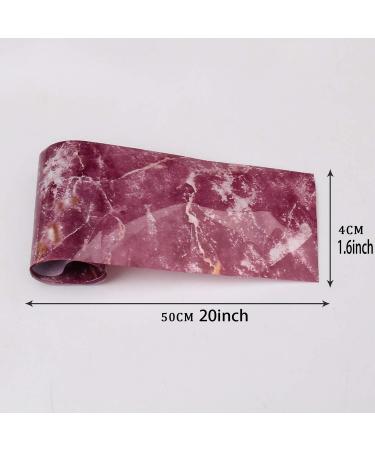 Colorful Marble Nail Foil Transfer Sticker Set - 10 Rolls for Nail Art Designs - Buy Online on GoSupps.com