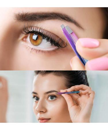 Professional Stainless Steel Slant Tip Tweezers for Ingrown Hair, Eyebrow & Facial Hair Removal - Buy Online on GoSupps.com
