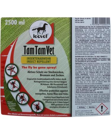 Buy RL24 Leovet Tam Tam Vet Natural Insect Defense - 2500ml Fly Spray for Horses | Protects Against Flies Mosquitoes and Ticks - Buy Online on GoSupps.com