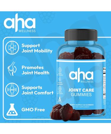 Raspberry Joint Care Gummies - Glucosamine Joint Support Supplement for Men & Women | Non-GMO Vitamin E - 30 Servings - Buy Online on GoSupps.com