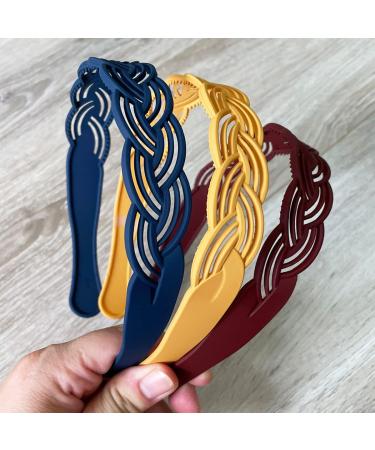 6pcs Pigtail Headbands for Girls Women - Assorted Color Hair Accessories - Buy Online on GoSupps.com