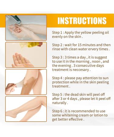 Exfoliating oil suitable for yellow and black skin strong exfoliation whitening softening calluses brightening and moisturizing suitable for all skin types on the body - Buy Online on GoSupps.com