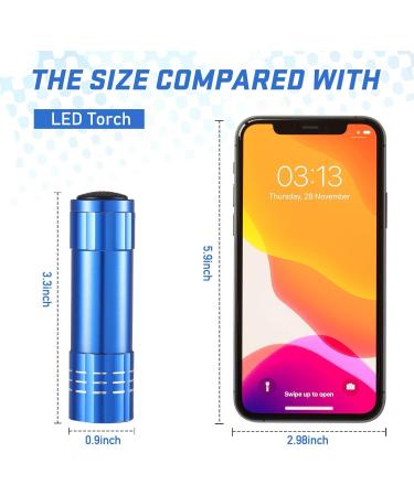 Mudder UV Torch 2 Pieces 9 LED Blacklight Detector Handheld Pocket Portable Black Light Torches Mini Flashlight Pet Urine Detectors for Dog Cat Bed Dry Stains Battery Not Included (Mini Lampe-2909) - Buy Online on GoSupps.com