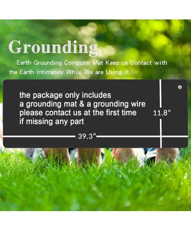 Universal Grounding Pad for Computer | Grounding Mat for Foot and Bed | Relieve Pain & Inflammation | Negative Ions | Carpel Tunnel Therapy | 39 x 11.8 - Buy Online on GoSupps.com