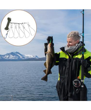 BESPORTBLE 2 Pack Stainless Steel Fishing Stringer Clip with Float and Metal Snaps - Ideal for Kayak, Hiking, and Outdoor Fishing - Buy Online on GoSupps.com