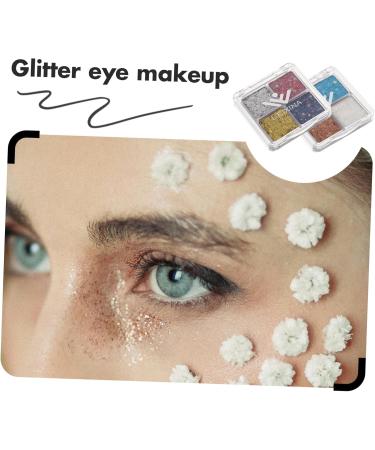 Beavorty 4 Pcs Glitter Eye Makeup Eye Shadows Eyeshadow Palette Eyeshadow Glitter Sequins Eye Shadow Palette Assorted Colorx2pcs 6.00X6.00X1.00CMx2pcs - Buy Online on GoSupps.com