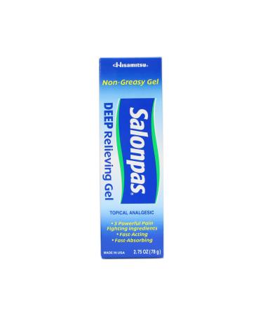 Salonpas Deep Pain Relieving Gel 2.75oz by Salonpas